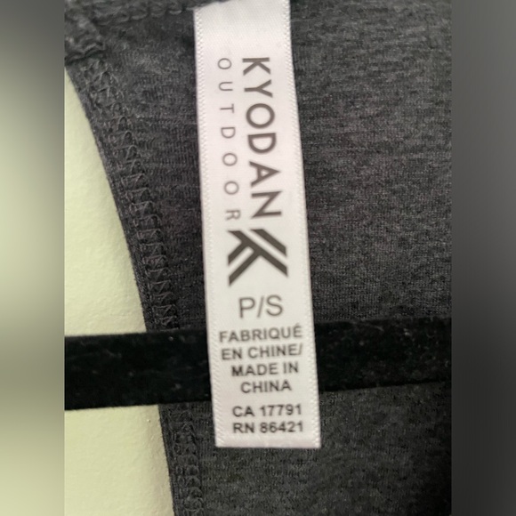 Womens Kyodan Charcoal Gray Jumpsuit with Drawstring waist and pockets Small - Picture 5 of 9